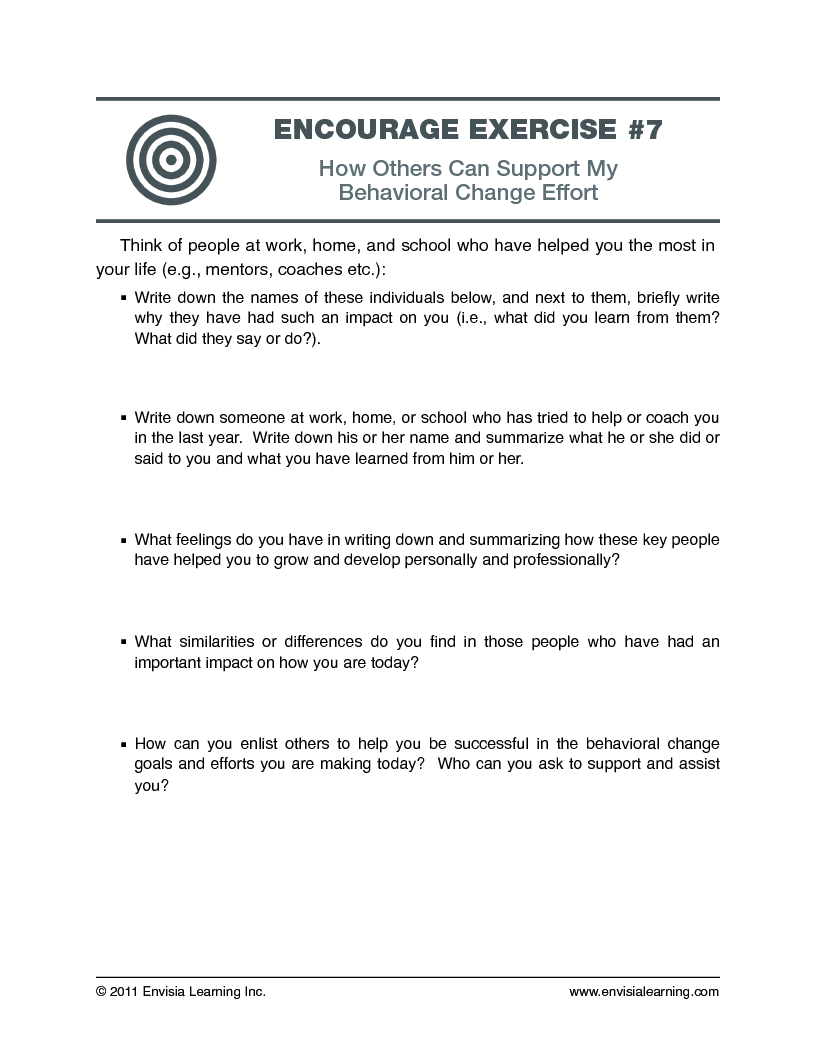 Encourage exercise 07