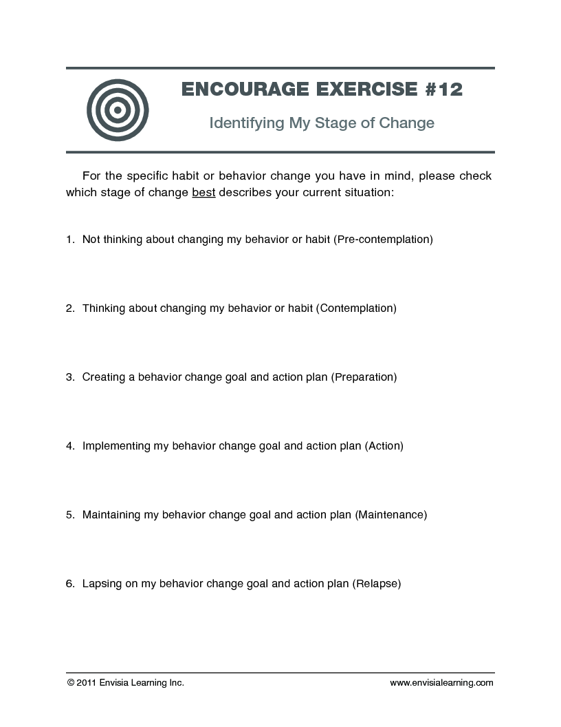 Encourage exercise 12