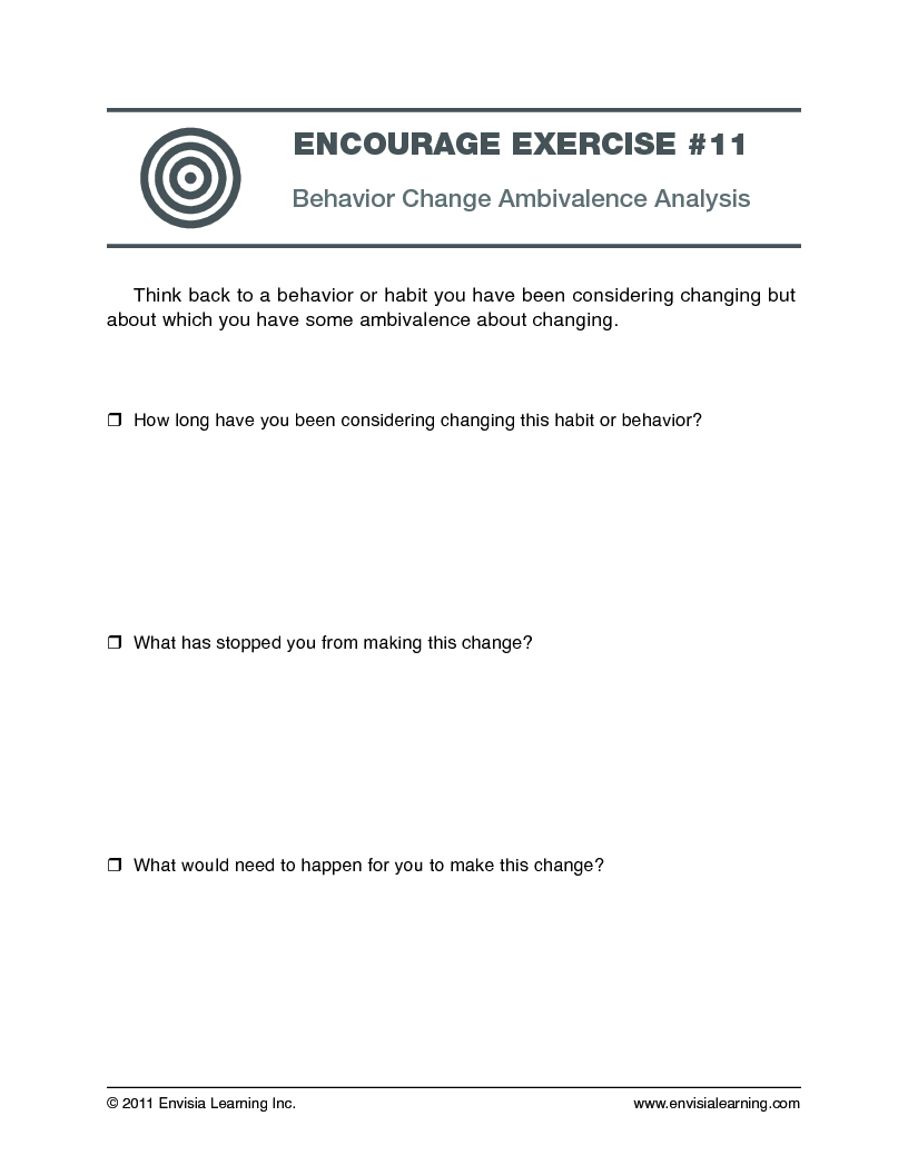 Encourage exercise 11